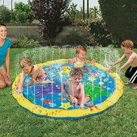 water spray mat swimming pool baby wading kiddie squirt fun pool outdoor squirtsplash for lawn beach play game sprinkler seat