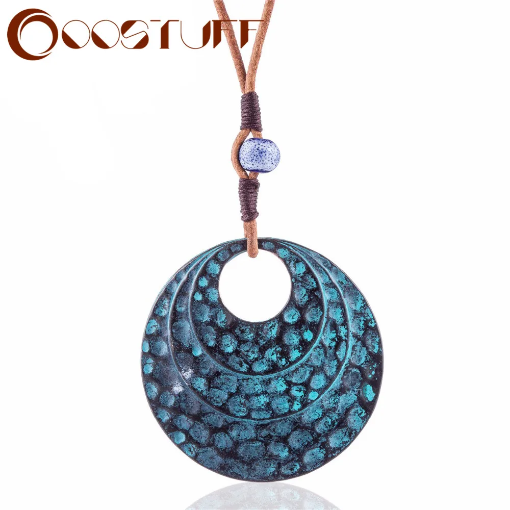 Винтажная Длинная цепочка Ювелирные изделия для женщин заявление ожерелья и