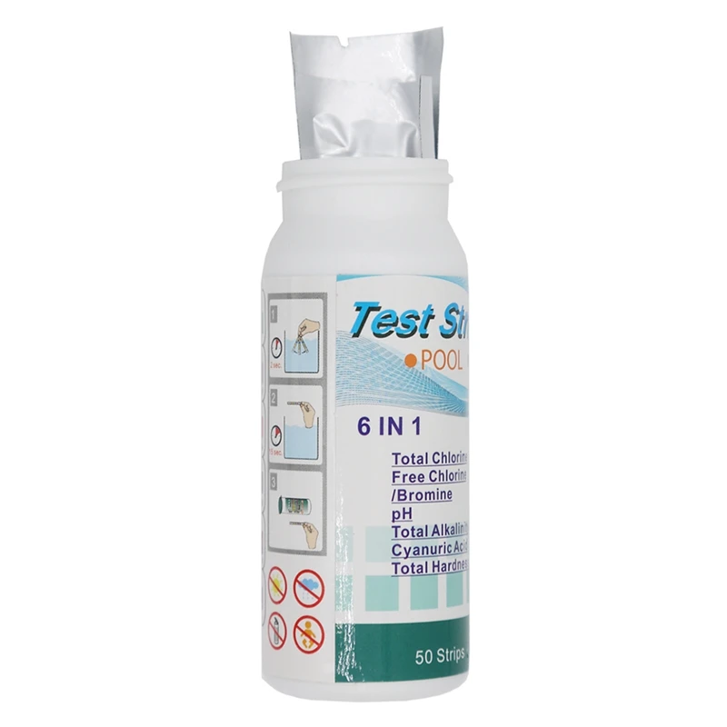 Лучше всего! Новые тестовые полоски 6 в 1 для спа бассейна с водой бумага