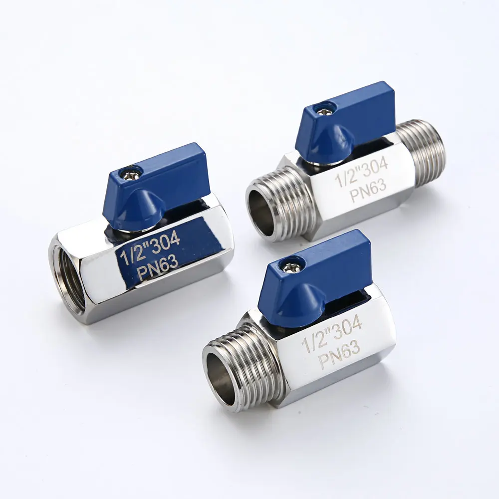 Нержавеющая сталь 304 1/8 &quot1/4" 3/8 &quot1/2" BSP шланг задний крюк маленький шаровой
