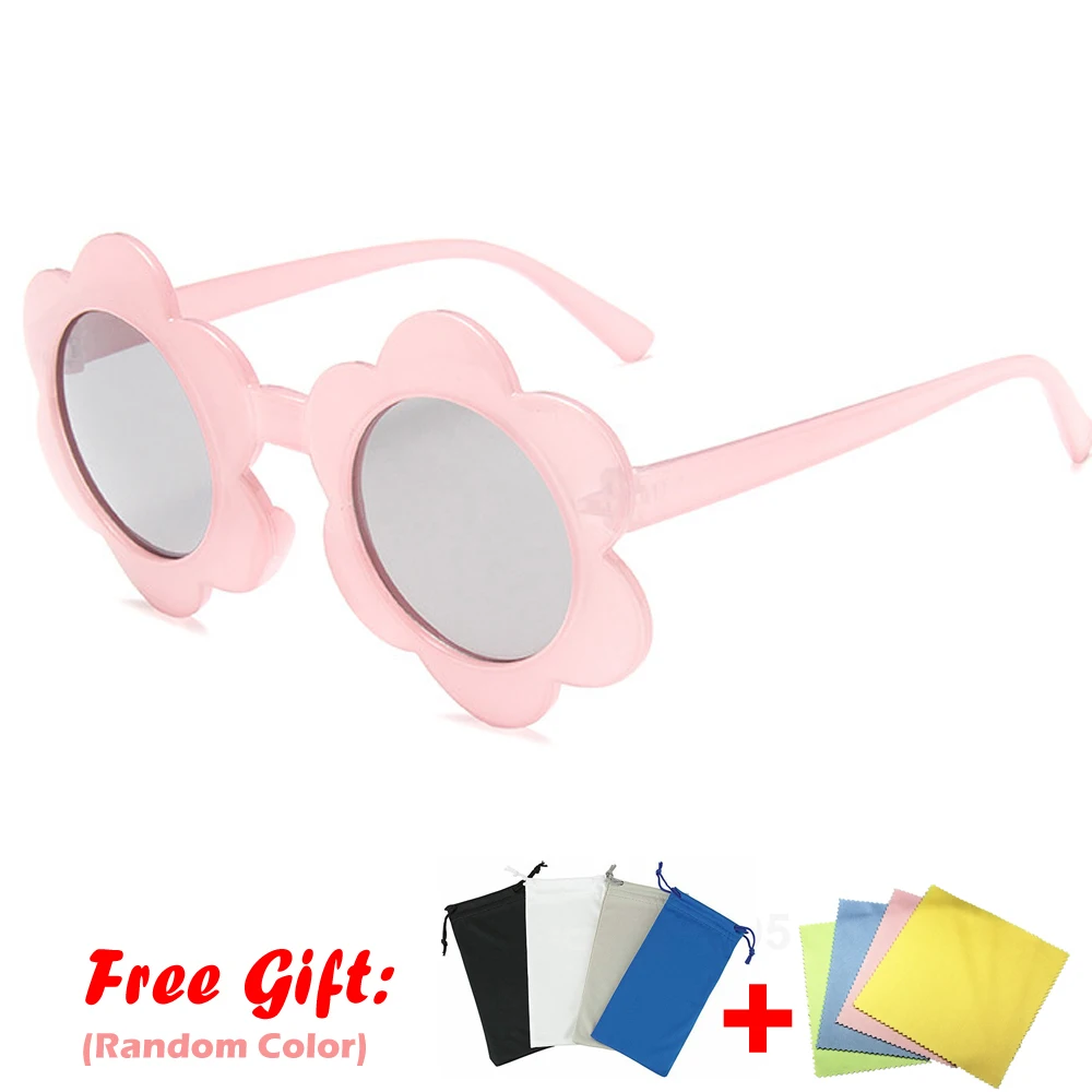 

2022 New Vintage Kids Sunglasses Child Sun Glasses Round Flower Baby Children UV400 Sport Sunglasses Girls Boys Oculos De Sol