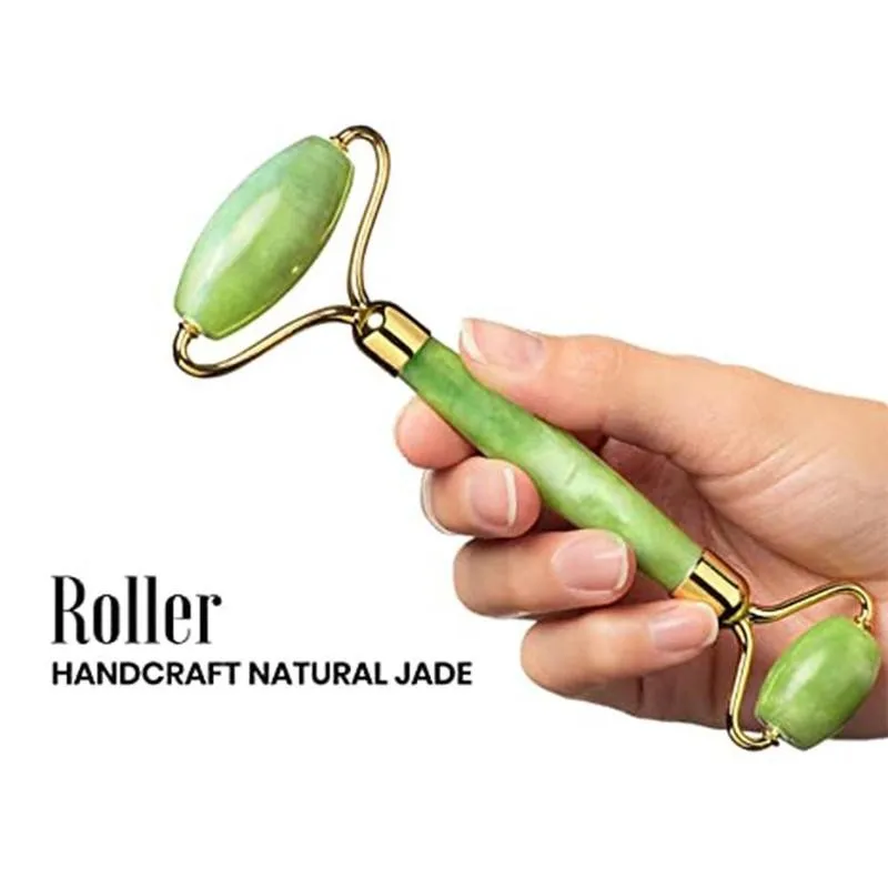 

Double Heads Jade Roller Gua Sha Scraper Double Jade Guasha Stone Skin Care Lift Slimming Beauty Massager For Face Neck