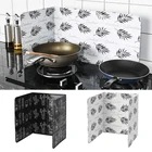 Складная Алюминиевая газовая плита для кухни, защита от брызг масла, аксессуары для кухни, гаджеты