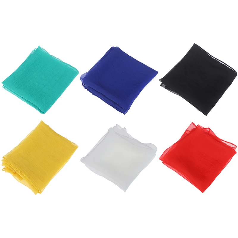 

1 Pc Colorful Silk Scarf Magic Tricks Close Up Street Stage Magic Prop Accessories Magicians Gimmick Illusion 60* 60 Cm