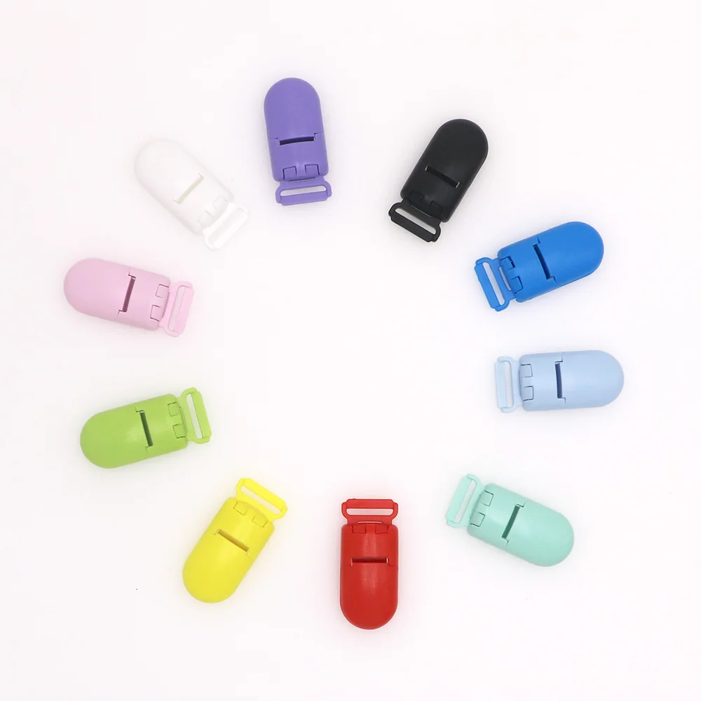 

Kovict 50/100/200/500pcs Plastic Baby colour Pacifier Clips Wholesale Soother Holder for DIY Pacifier Chain Clamp Accessories