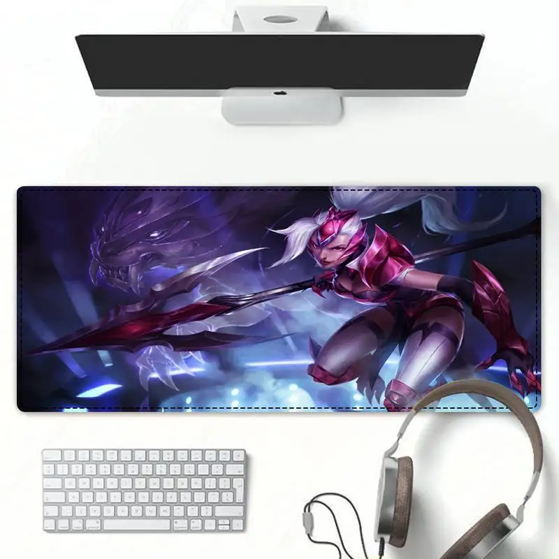

Girly League of Legends Nidalee Mouse Pad Gaming MousePad Large Big Mouse Mat Desktop Mat Computer Mouse pad For Overwatch
