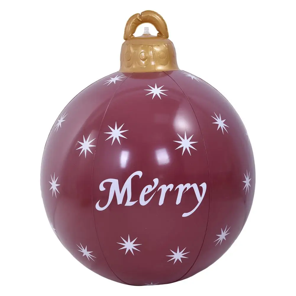 

Inflatable Decorated Ball Christmas Tree Decorations Outdoor Inflatable Ball Eye-catching Unique Pattern PVC Inflatable Ball Out