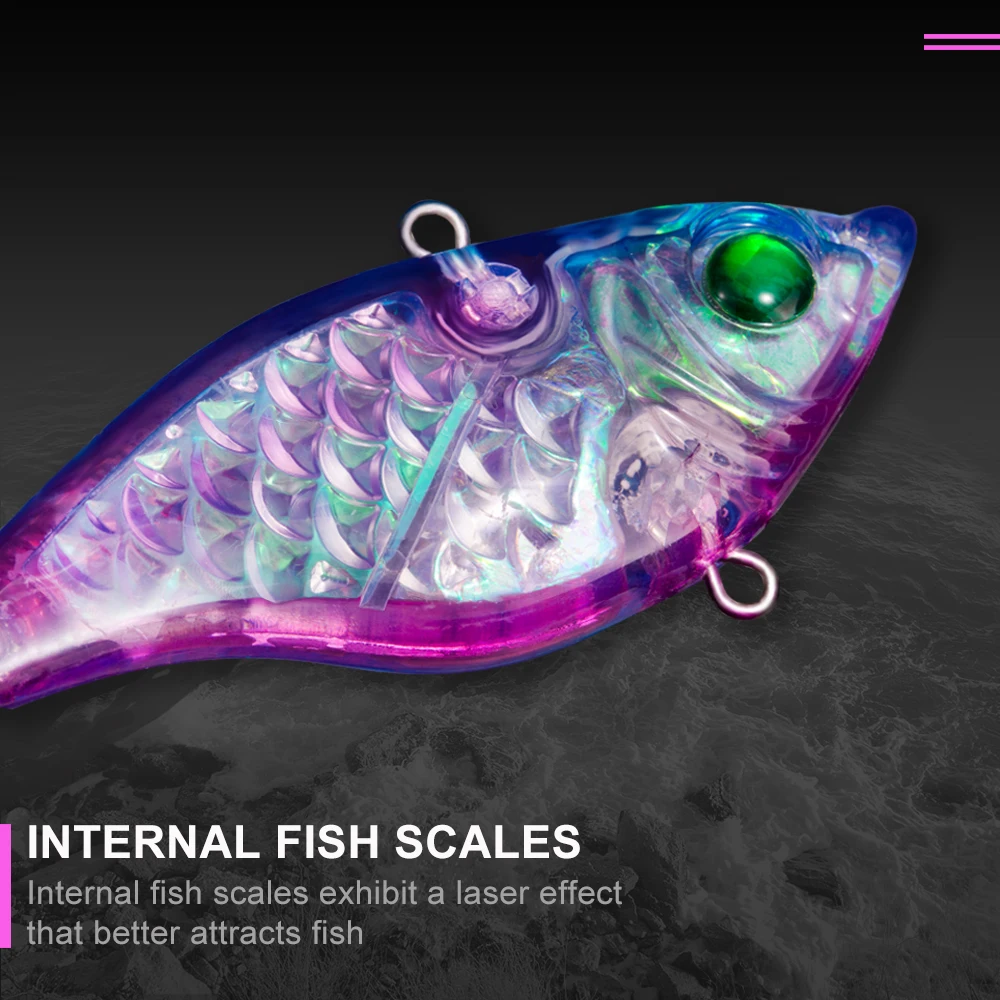 Hunthouse VIB с ложкой Тонущая жесткая приманка для рыбалки Рыбная ловля окуня Щука 5/6