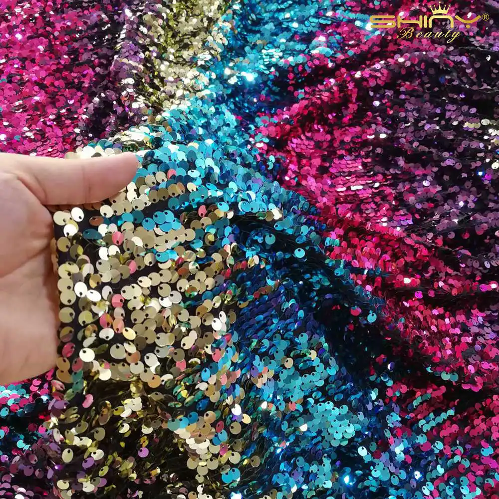 Блестящий красивый перекрещивающийся Радужный переливающийся материал с