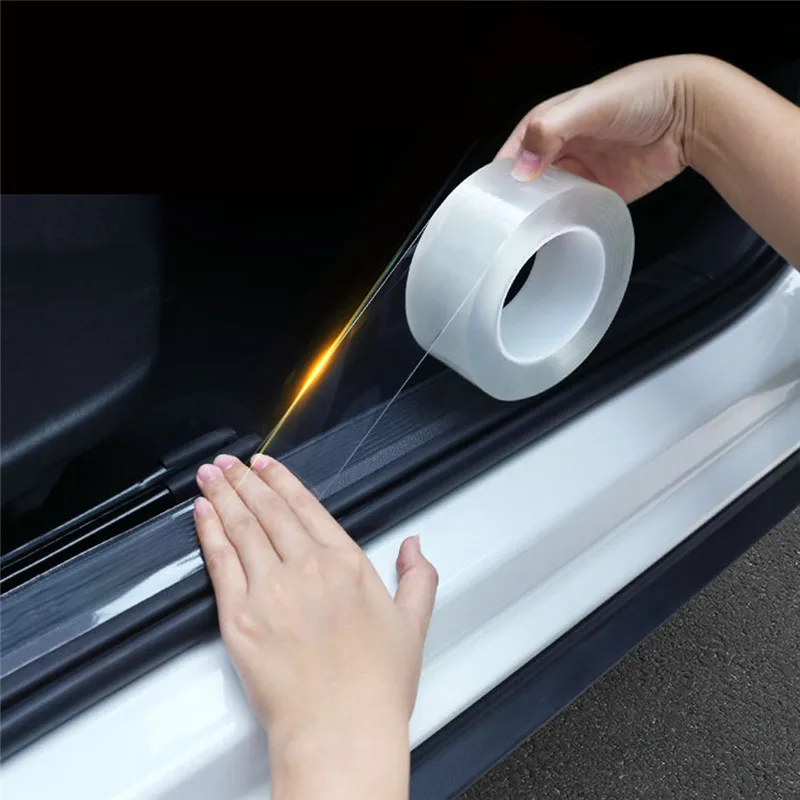 

Car Door Anti-collision Strip Stickers Car Door Edge Guards Protector Transparent Invisible Auto Accessories
