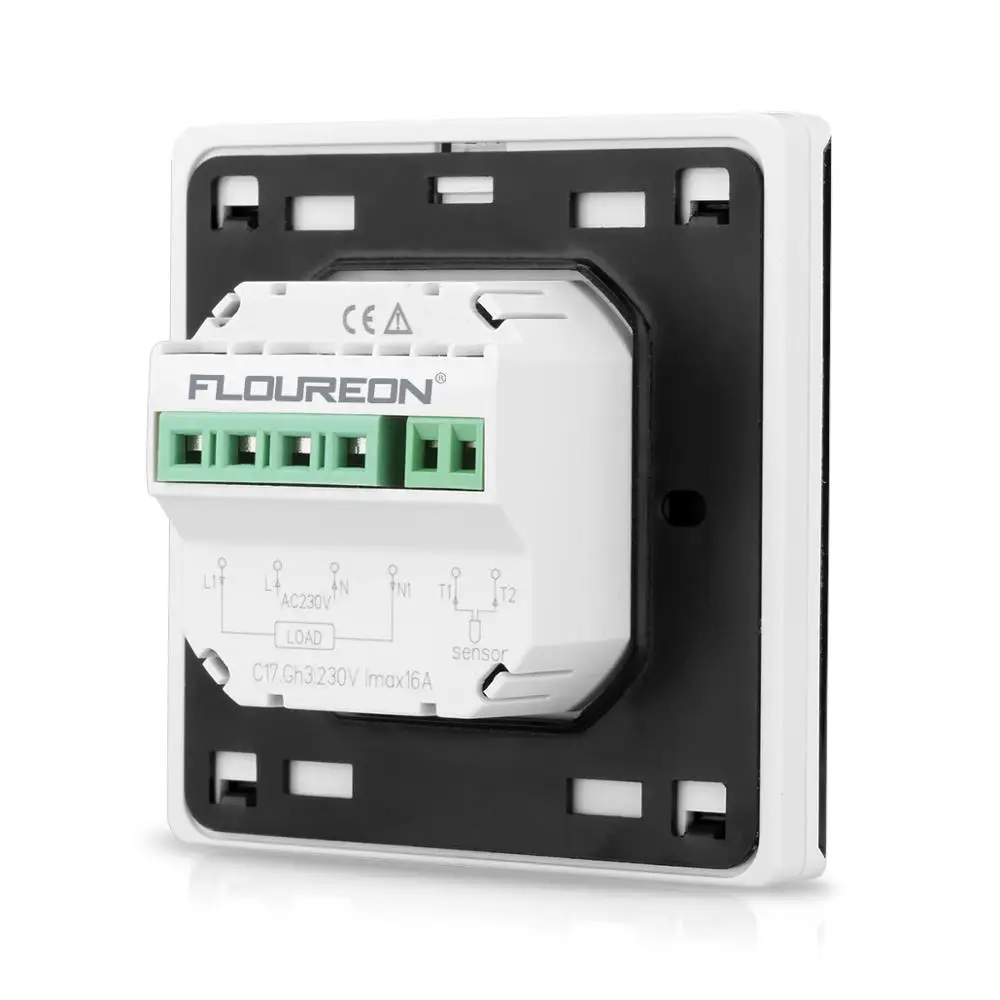 Floureon lcd сенсорный экран термостат теплый пол система отопления терморегулятор AC85-240V регулятор температуры белая подсветка