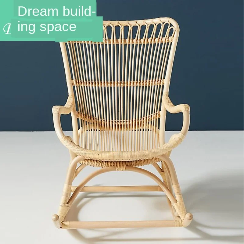 

Side tables Handmade rattan round coffee table balcony small stool