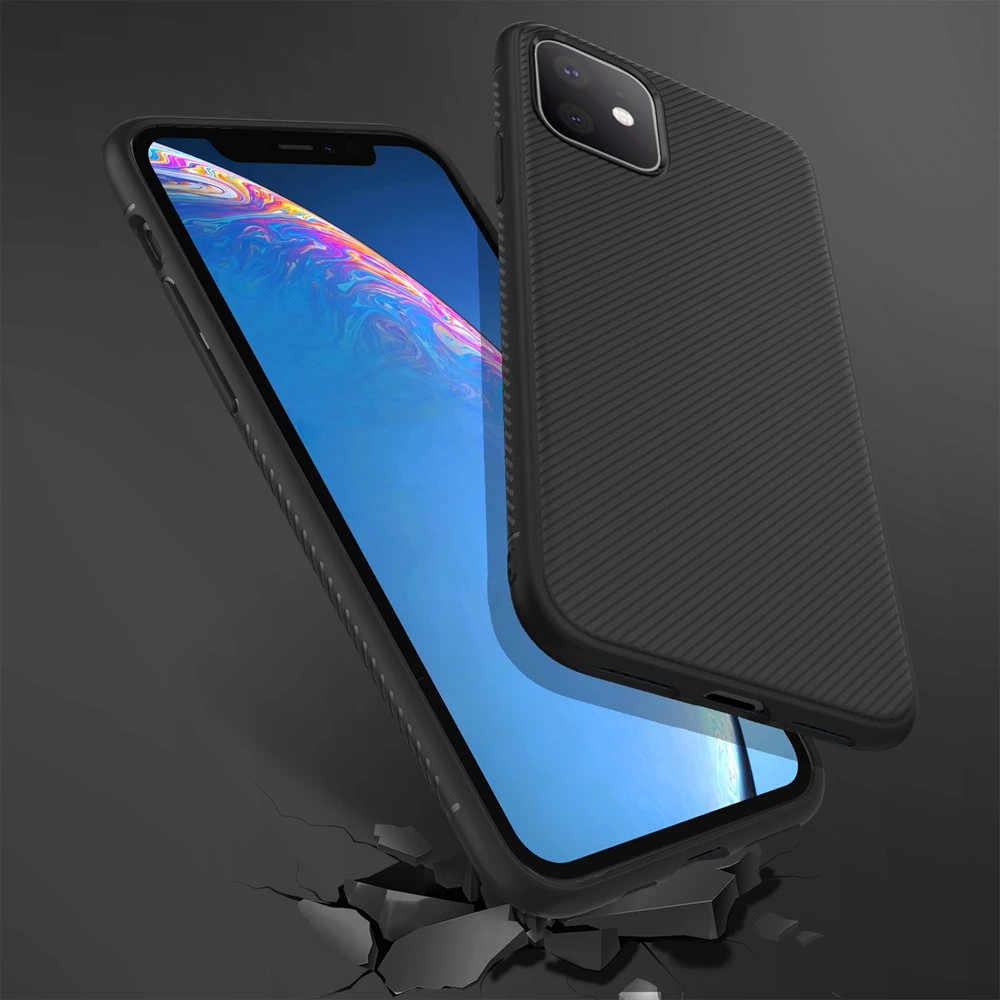 Для iPhone 11 Pro Max 2019 Чехол легкий тонкий Environ силиконовый мягкий чехол для задняя