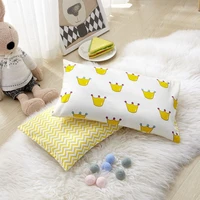 0 10 years old childrens pillow cotton sweat absorbent nursery pillow rectangle baby pillow bedding head support colorful cart