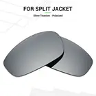 Mryok поляризованные Сменные линзы для Окли Сплит солнечные очки к куртке Серебряный Титан