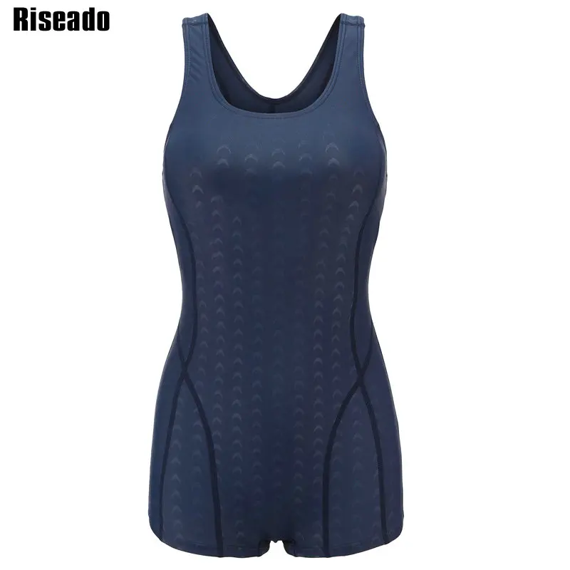 Riseado, спортивный сдельный купальник, Одноцветный,, купальник для женщин, спина-борцовка, конкурентные тренировочные купальники, шорты, купальные костюмы