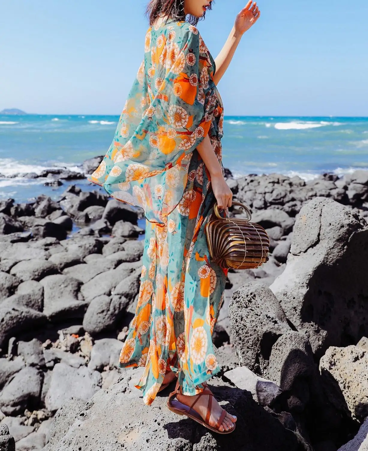 

Sexy V-Neck Vintage Fashion Women Jumpsuit Summer Beach Style Elegant Suits