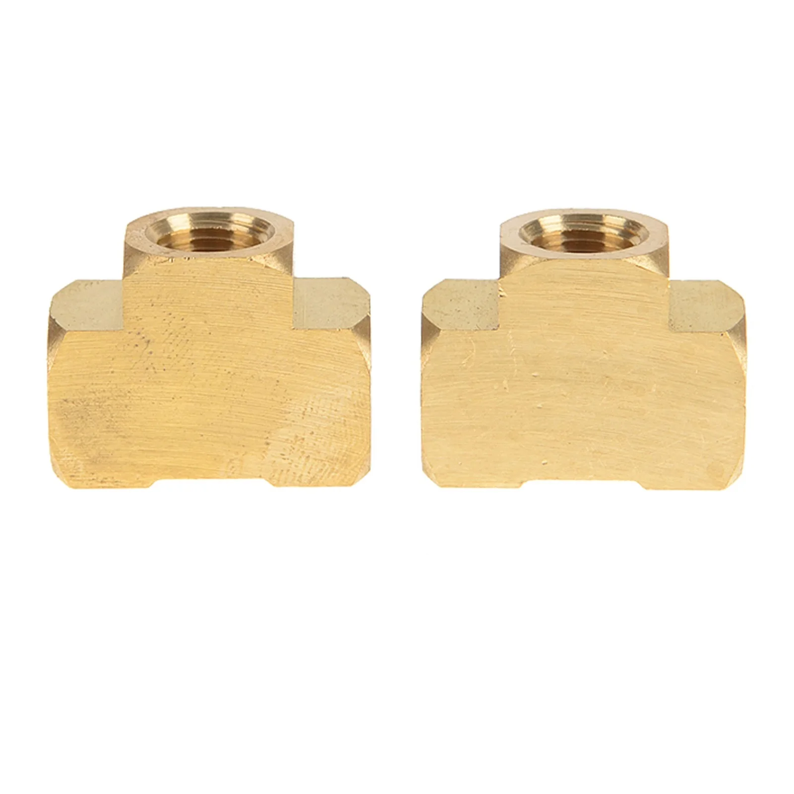 

Тройник с внутренней резьбой NPT, трехходовой латунный фитинг для шланга 1/8, 1/4, 3/8, 1/2, 2 шт.