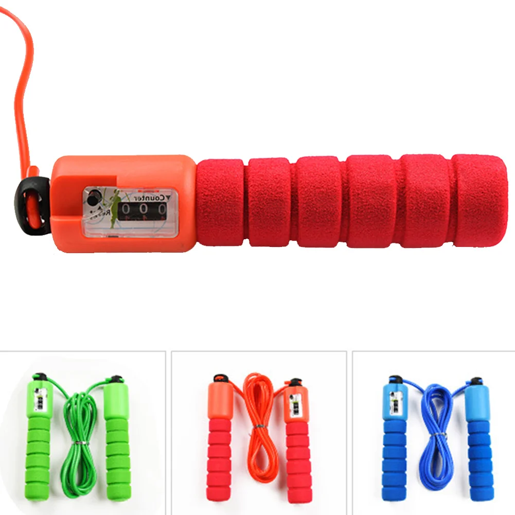 

Adjustable With Counter Exercise Sports Supplies Sponge Handle Jump Rope Fitness Bearing Design Skipping