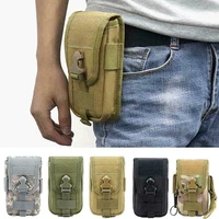 600d oxford cloth belt bag nylon waist bag mobile phone cards holder double layer accessory bag thj99