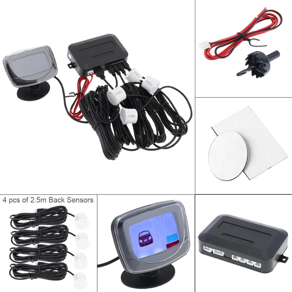 Светодиодный льная светодиодная система датчика парковки 4 s с ЖК дисплеем и
