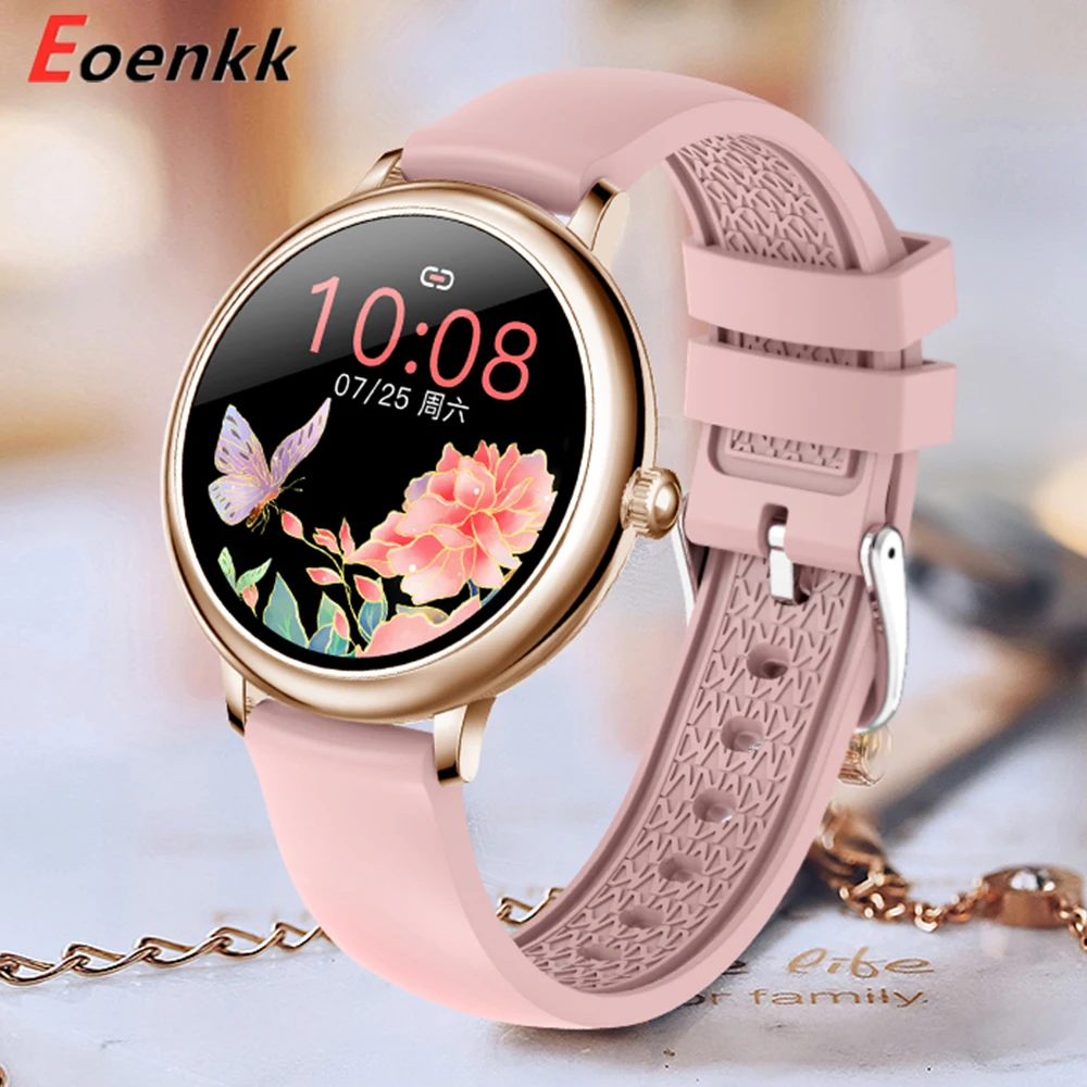 

Женские Модные Смарт-часы Eoenkk CF80 для девочек, спортивный пульсометр, фитнес-трекер, Смарт-часы с напоминанием о звонках, ремешок для часов