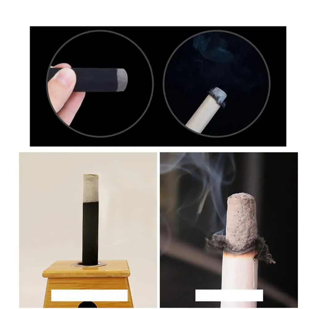 210 шт./лот чистый черный бездымный мокса рулон прижигание 110 мм * 4 мм|smokeless moxa rolls|moxa