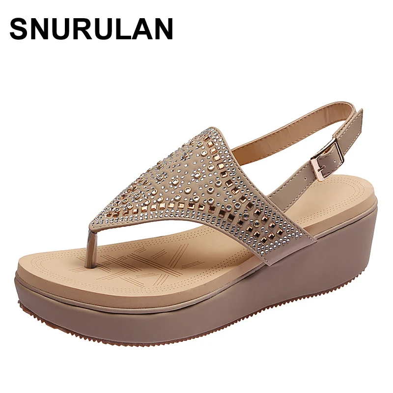 

SNURULAN/Женская обувь со стразами; Сетчатая обувь с круглым носком на среднем каблуке; Большие размеры; Свободные черные повседневные модные с...