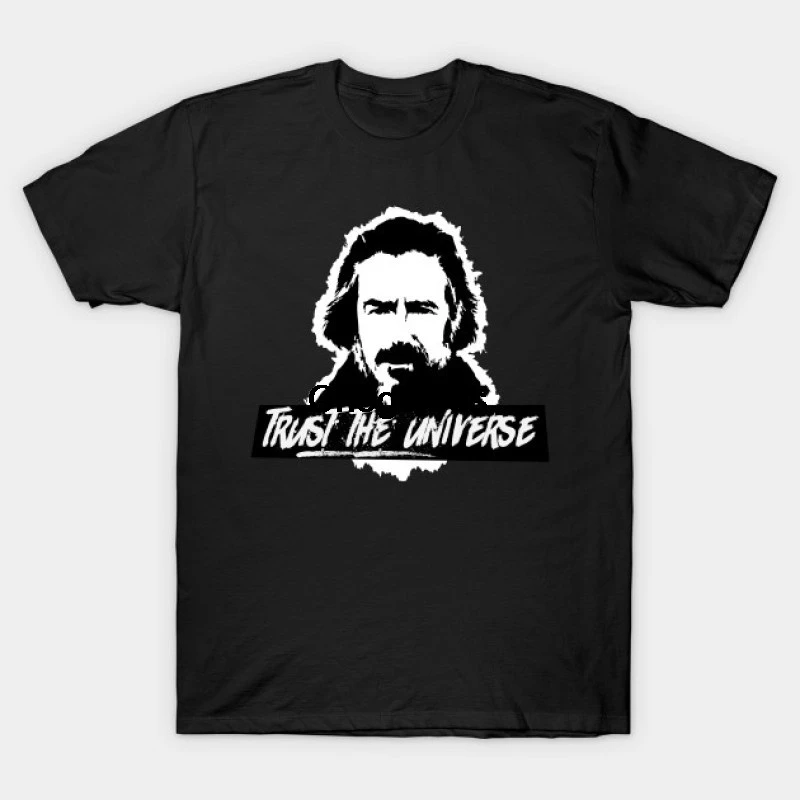 Модная мужская графическая футболка Alan Watts Trust the Universe футболки на заказ |