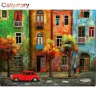 Картина по номерам для взрослых с цветными переливами уличные акриловая краска для детей холст для рисования 60X75cm в рамке пейзаж домашнего декора гостиной