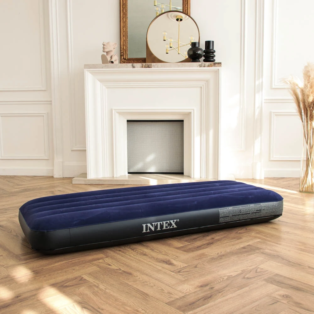 Кровать надувная INTEX Classic downy 64756 FIBER-TECH 76х191х25 см |