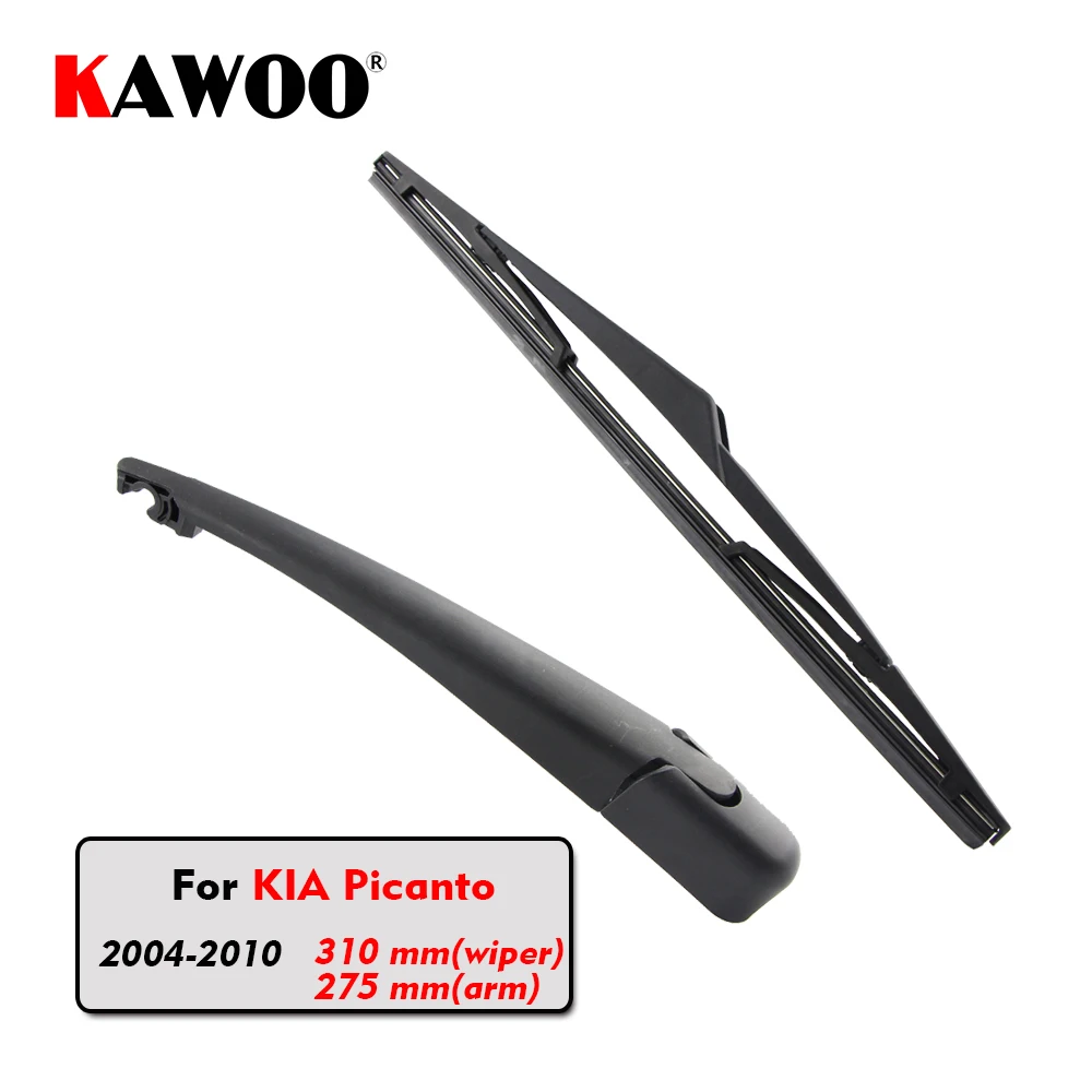 

KAWOO Car Rear Wiper Blade Blades Back Window Wipers Arm For KIA Picanto Hatchback (2004-2010) 310mm Auto Windscreen Blade