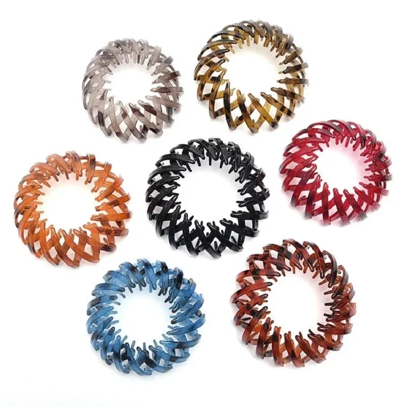 

Retractable Hair Loops Vintage Geometric Birds Nest Hairpin Elastic Claw Hairgrip Hairpins Hairclips Hair Accessories 2021