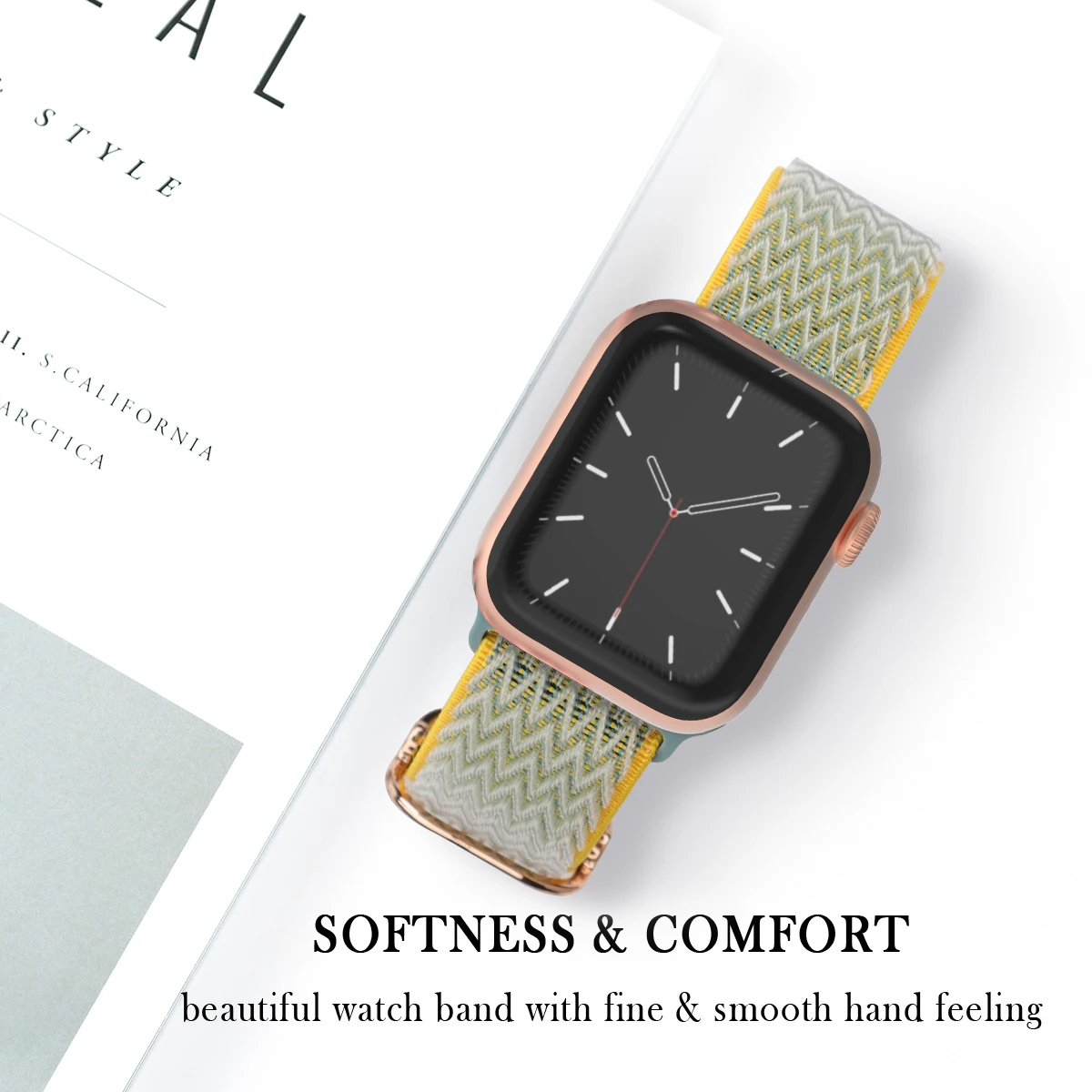 

Scrunchie Strap for Apple watch band 44mm 40mm 38mm 42mm Adjustable Elastic Nylon solo Loop bracelet iWatch series 3 4 5 6 se