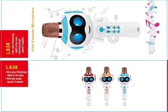Микрофон для караоке, беспроводной детский микрофон с bluetooth-динамиком, портативная Портативная Игрушка, караоке машина, подарки для мальчиков и девочек