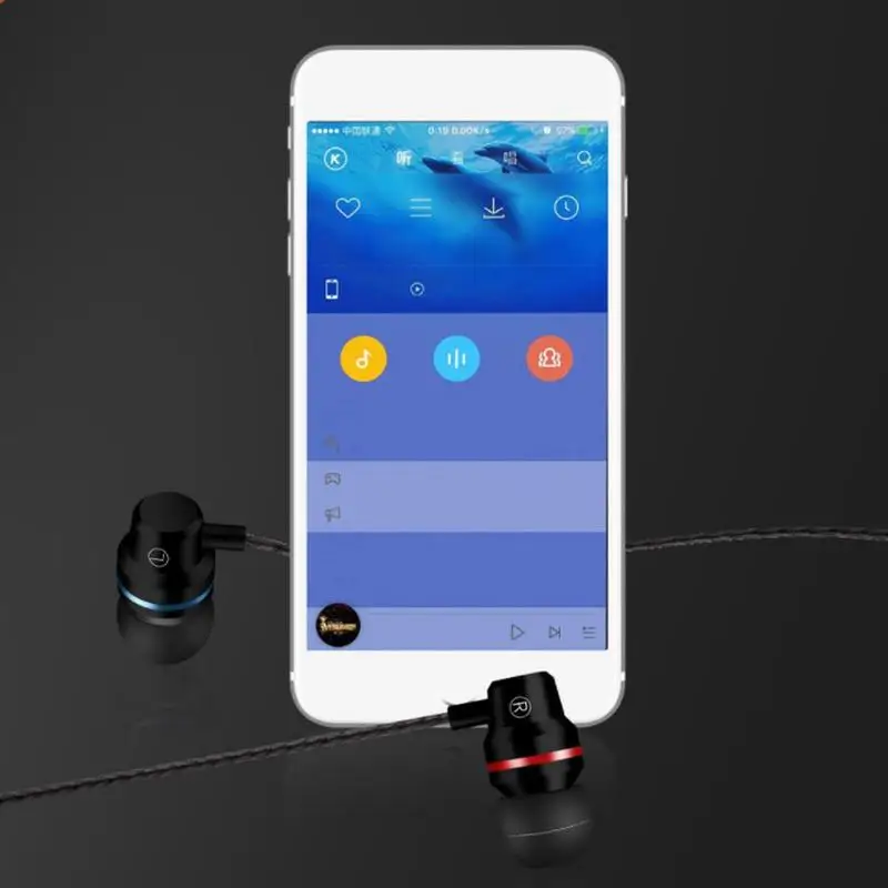 Точечный металлический High end наушники в ухо Контролируемая диапазона провода