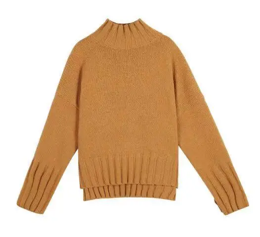 Turtleneck Women Sweater Winter Warm Female Jumper Casual Thick Sweaters Ribbed Knitted Pullover Top | Женская одежда