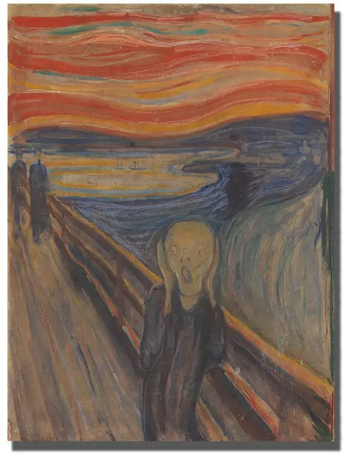 

Brotherhood The Scream Edvard Munch 1893 Der Schrei Der Nutur Painting Vintage Reproduction Vintage Style Metal