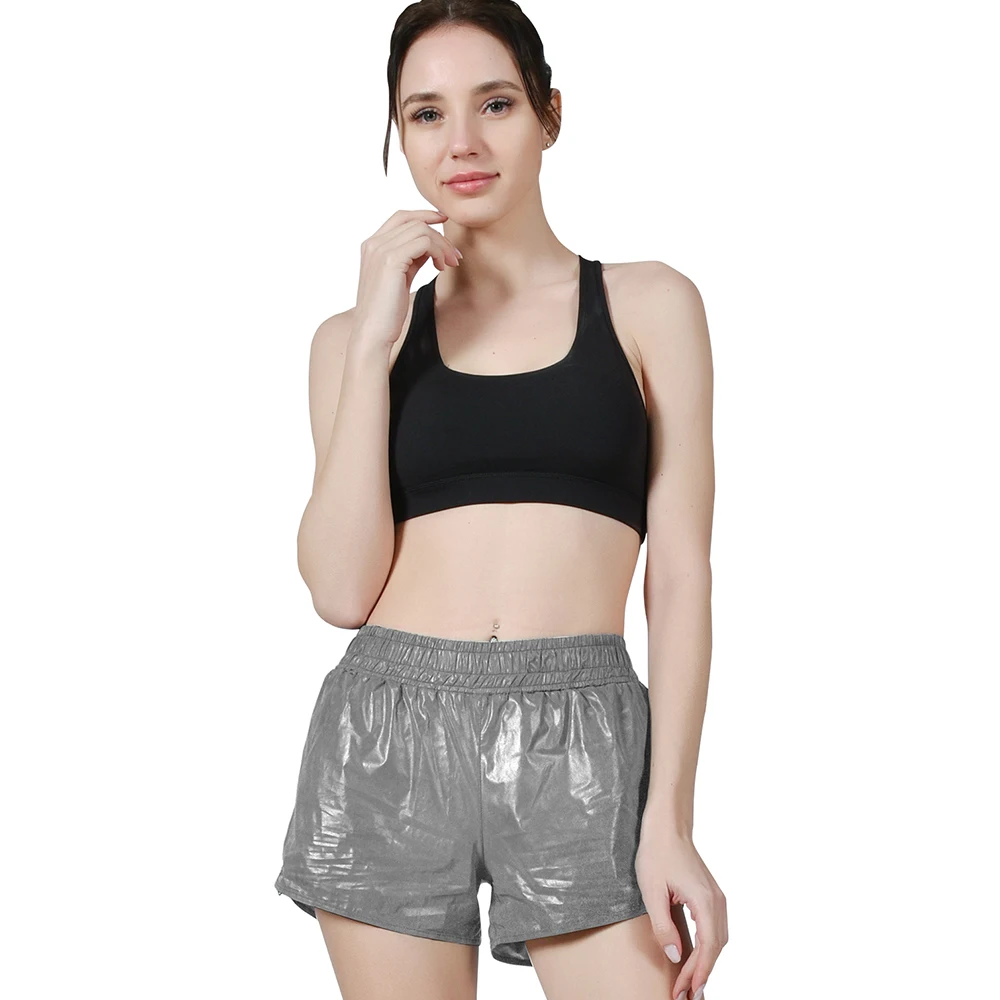 Женские шорты для бега спортивные тренажерного зала светоотражающие