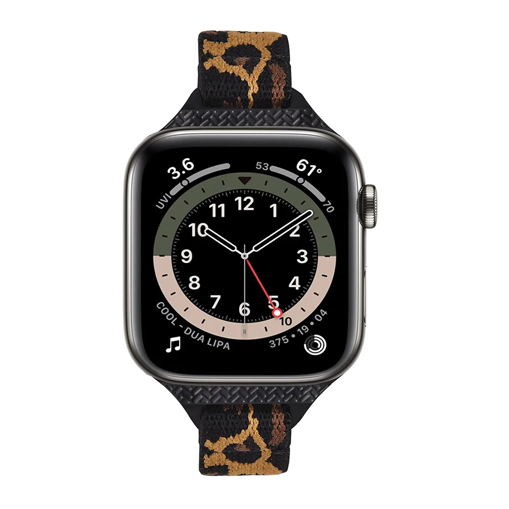 Scrunchie Strap for Apple watch band 40mm 44mm 38mm 42mm Adjustable Elastic Nylon solo Loop Slim bracelet iWatch 3 4 5 6 se band
