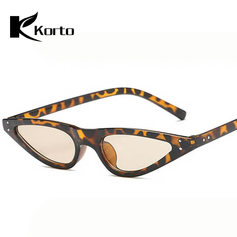 Кошачий глаз солнцезащитные очки женские маленькие винтажные кошачий узкие