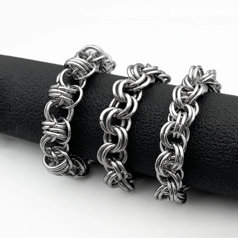 

Fashion Titanium Steel Multi-round Bracelet Stainless Steel Simple Men And Women All-match Jewelry Hot Sale