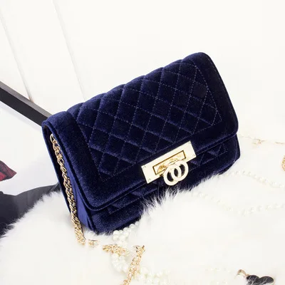 

Fashion velvet crossbody bags for women Zipper clutch bag luxury handbags women bags designer Evening Bags bolsas feminina #447