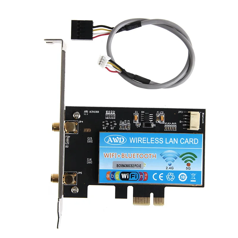 bt4 0 bcm94360cs2 pci e 867 мбитс 802 11ac двухдиапазонн