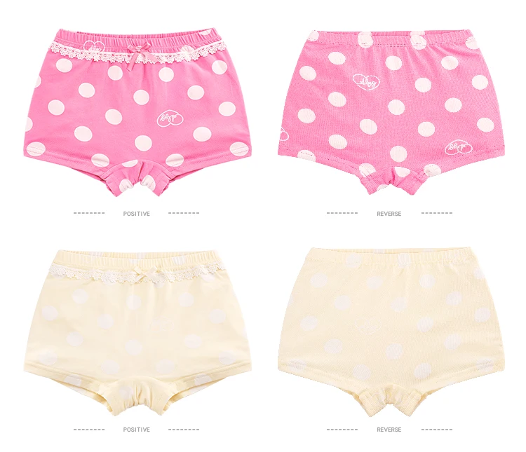 2 шт. эластичное хлопковое нижнее белье для девочек трусы боксеры с рисунком