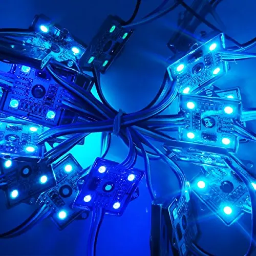 60 шт. WS2801 IC RGB светодиодный пиксельный модуль квадратный IP68 Водонепроницаемый 5050