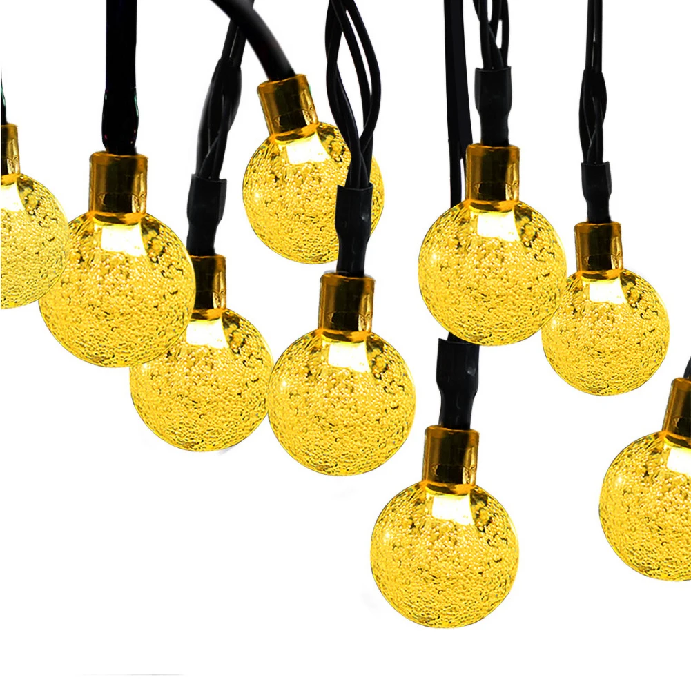 

Solar Led Light Outdoor 20/30/50LED Crystal Ball Waterproof Fairy Lights Strings Garlands Garden Christmas Decor For Outdoor