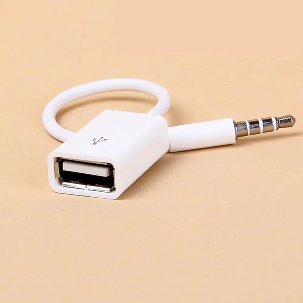 Jack 3.5 AUX Audio Plug To USB Converter Cable Cord Disk U Phone Drive MP3 For Car Accessories Flash Adapter Speaker | Автомобили и