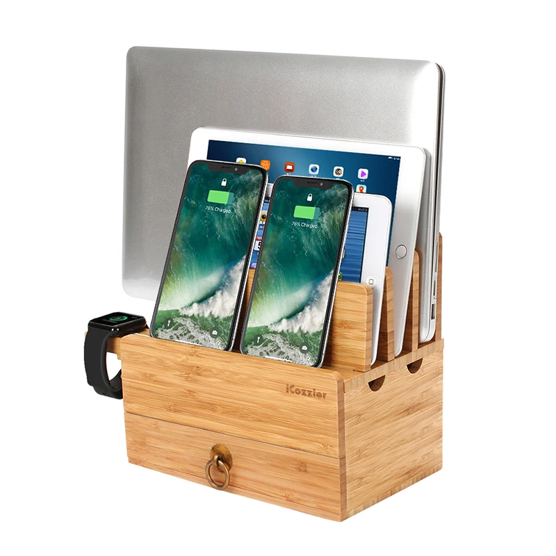 4 слота съемная бамбуковая по