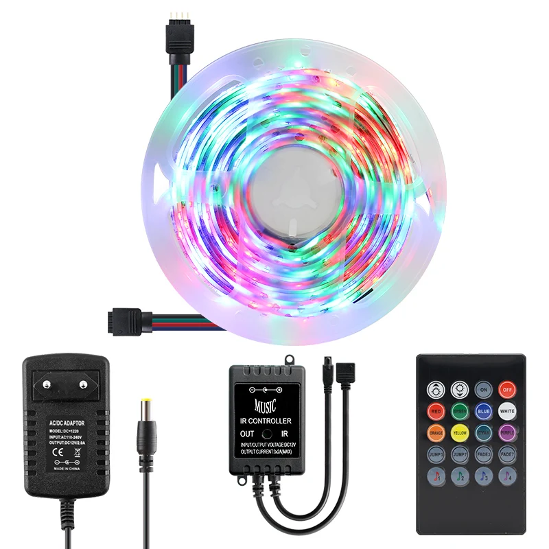 RGB светодиодный ленточный набор лент водонепроницаемый музыкальный удаленный